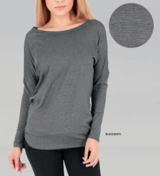 Urban Classics TB928 Ladies Pin Stripe 3/4 Sleeve Tee S