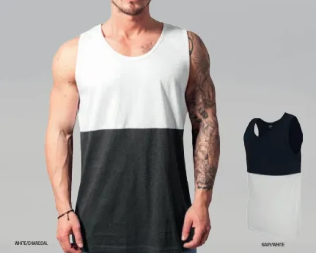 Urban Classics TB496 Jersey Big Tank Navy/White S