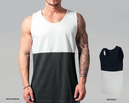 Urban Classics TB496 Jersey Big Tank Navy/White L