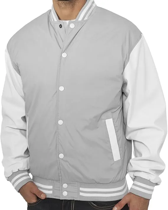 Urban Classics Light College Jacket TB101 Light Grey L