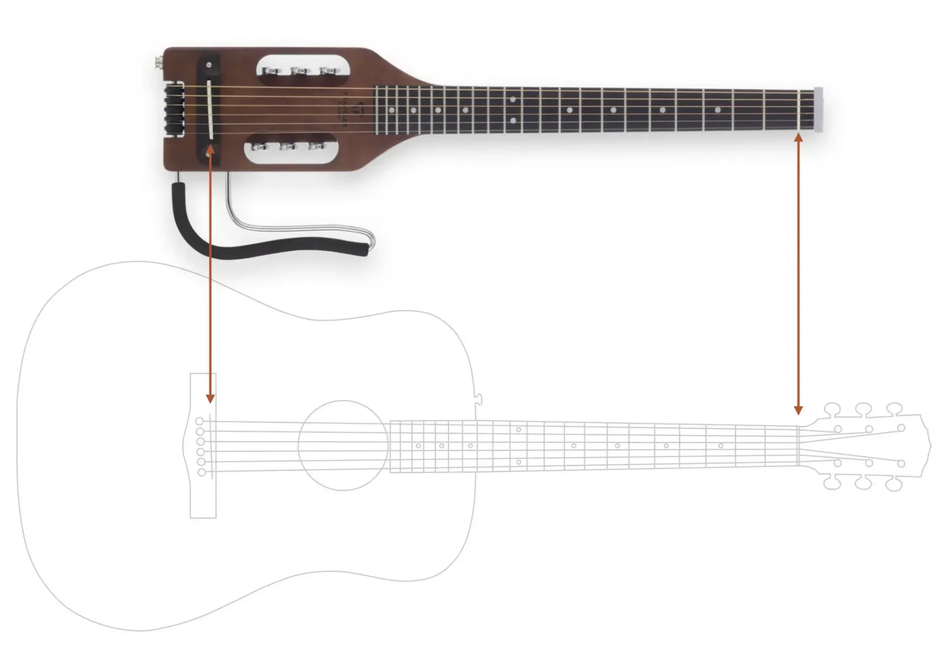 Traveler Guitar Ultra-Light Acoustic Antique Brown