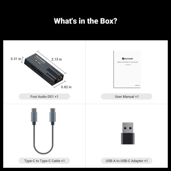 Fosi Audio DS1 Mobile DAC & AMP