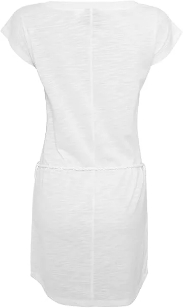 Urban Classics TB923 Ladies Slub Jersey Dress White S