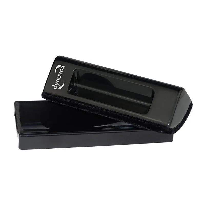 Dynavox Velvet Cleaning Puck + Nylon Brush Black