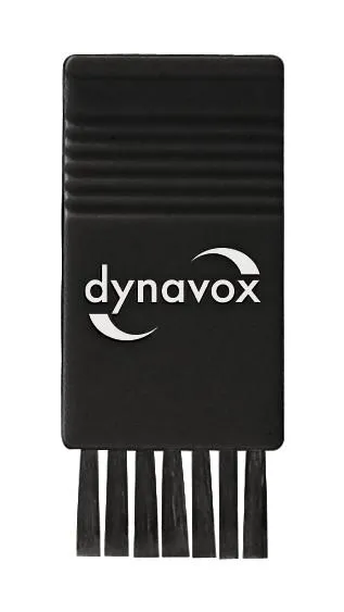 Dynavox Velvet Cleaning Puck + Nylon Brush Black