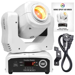 Light4me Mini Spot 60 White MKIII Moving Head LED
