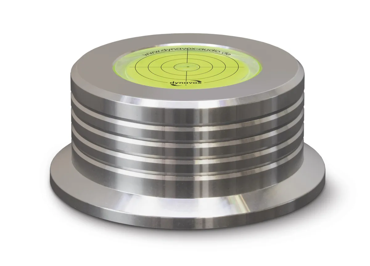 Dynavox PST260 Turntable Stabilizer Silver Spirit Level Silver