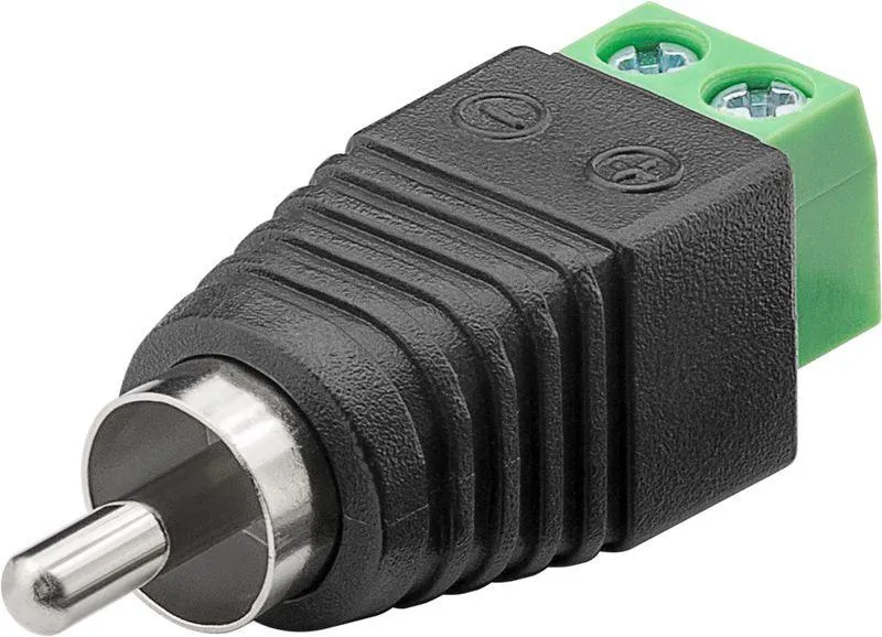 Goobay 2-pin Terminal Block > RCA Male Adapter