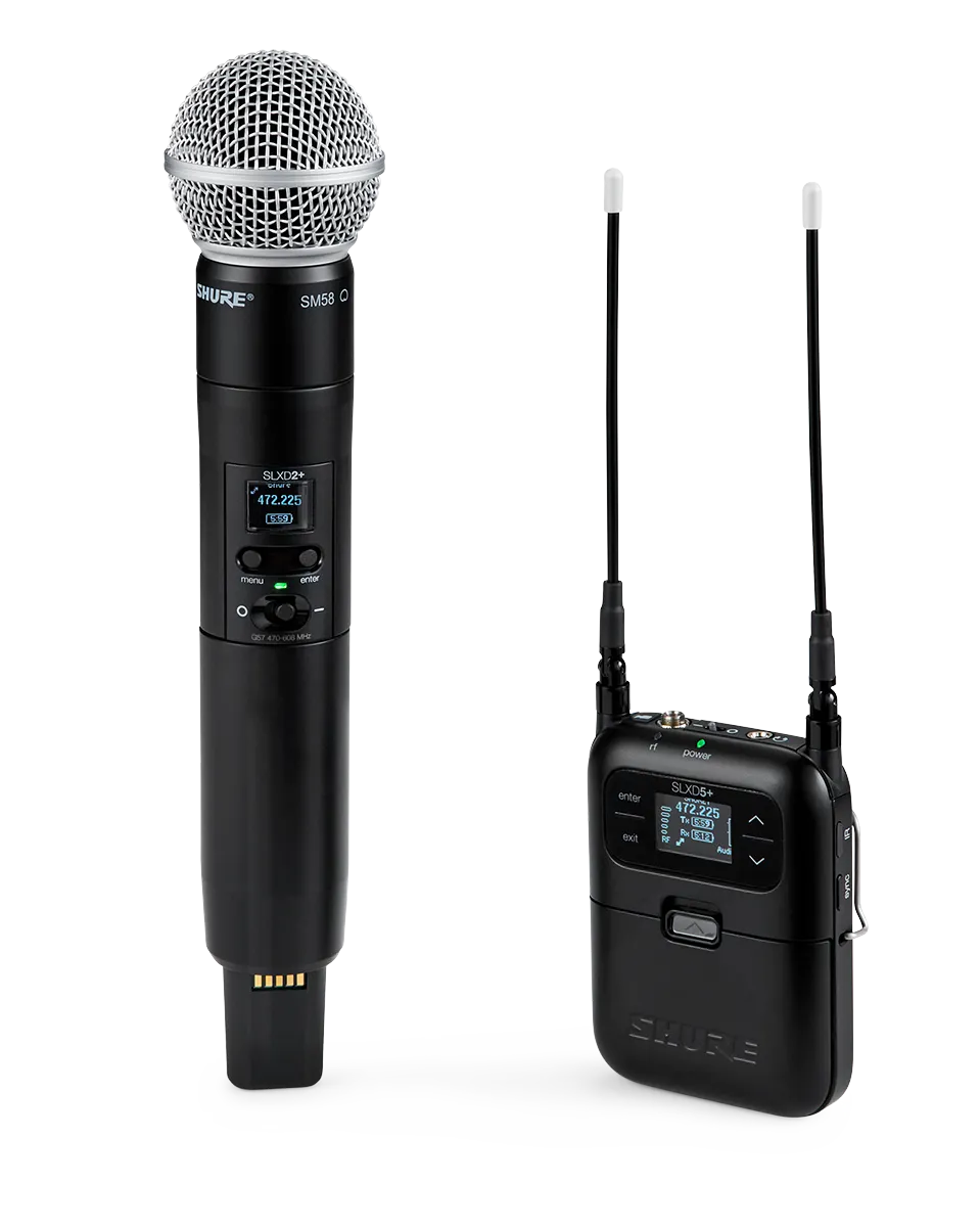 Shure SLXD25+ Portable System Handheld SM58 G65