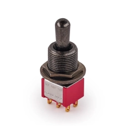 MEC Maxi Toggle Switch Short DP3T Black
