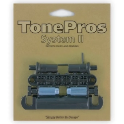 TonePros LPM02 Tune-O-Matic Bridge And Tailpiece Set Black
