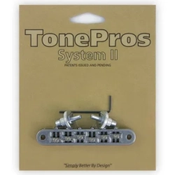 TonePros TP6R Tune-O-Matic Bridge With Roller Saddles Chrome