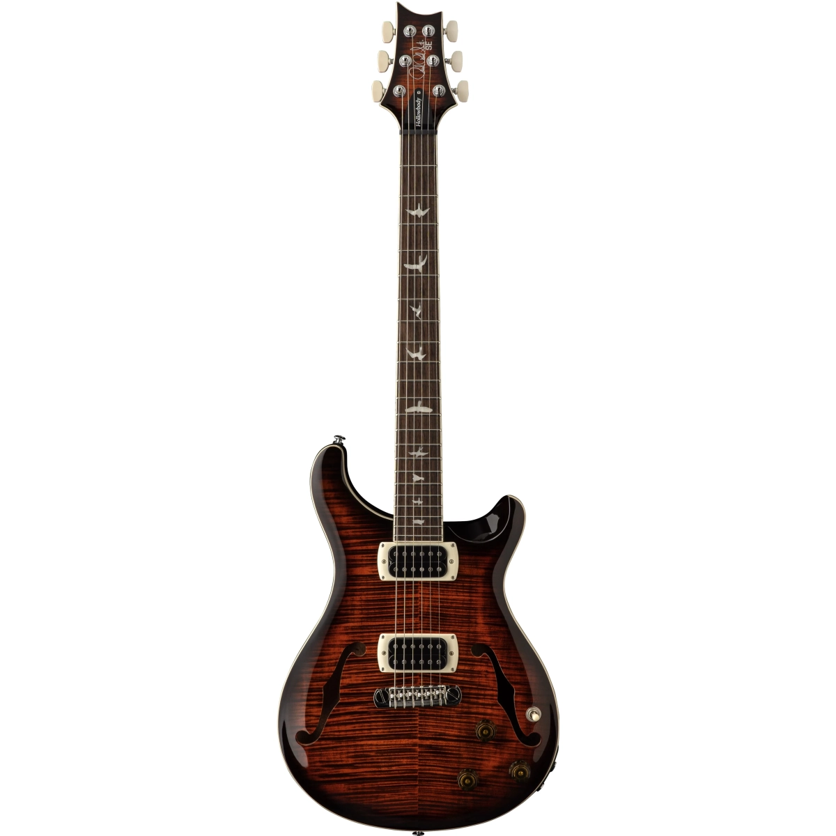 PRS SE Hollowbody 1 Piezo Orange Tiger Smokeburst