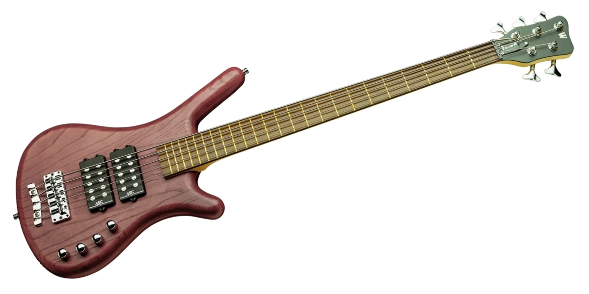 Warwick RockBass Corvette $$ 5-String Burgundy Red Transparent Satin