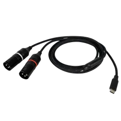 DAP Audio USB-C Ma > 2 x XLR Ma 0.75m Galvanically Isolated
