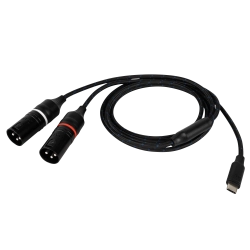 DAP Audio USB-C Ma > 2 x XLR Ma 1.5m Galvanically Isolated