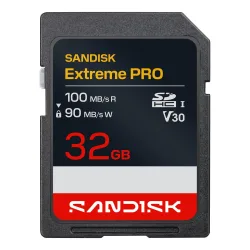 Sandisk SD Extreme Pro 32GB 100/90MB/s C10 UHS U3 V30 RPD2
