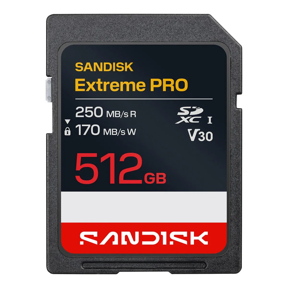 Sandisk SD Extreme Pro 512GB 250/170MB/s C10 UHS U3 V30 RPD2