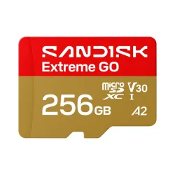 Sandisk MicroSD Extreme GO 256GB 256GB 240/160MB/s C10 UHS U3 V30 A1