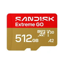 Sandisk MicroSD Extreme GO 512GB 512GB 240/160MB/s C10 UHS U3 V30 A1