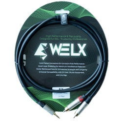 Welx 1x3.5mm Ma ST > 2xRCA Ma Blackwave 1.5m
