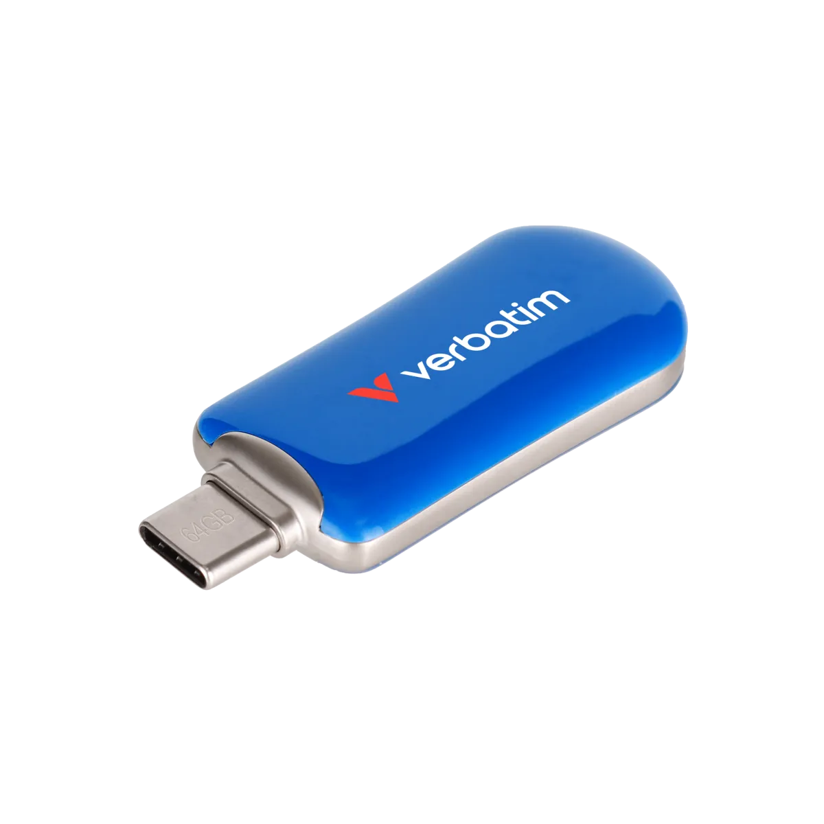 Verbatim Plectra USB-C Flash Drive Blue 128GB