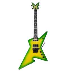 Dime Guitarz Culprit Dime Slime Green Burst Flame