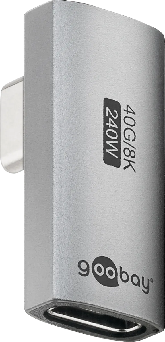 Goobay USB-C Ma > USB-Fe USB4 Angled