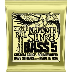 Ernie Ball 2823 5-String Bass Mammoth Slinky Nickel