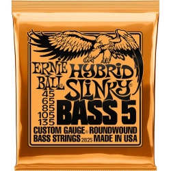 Ernie Ball 2825 5-String Bass Hybrid Slinky Nickel