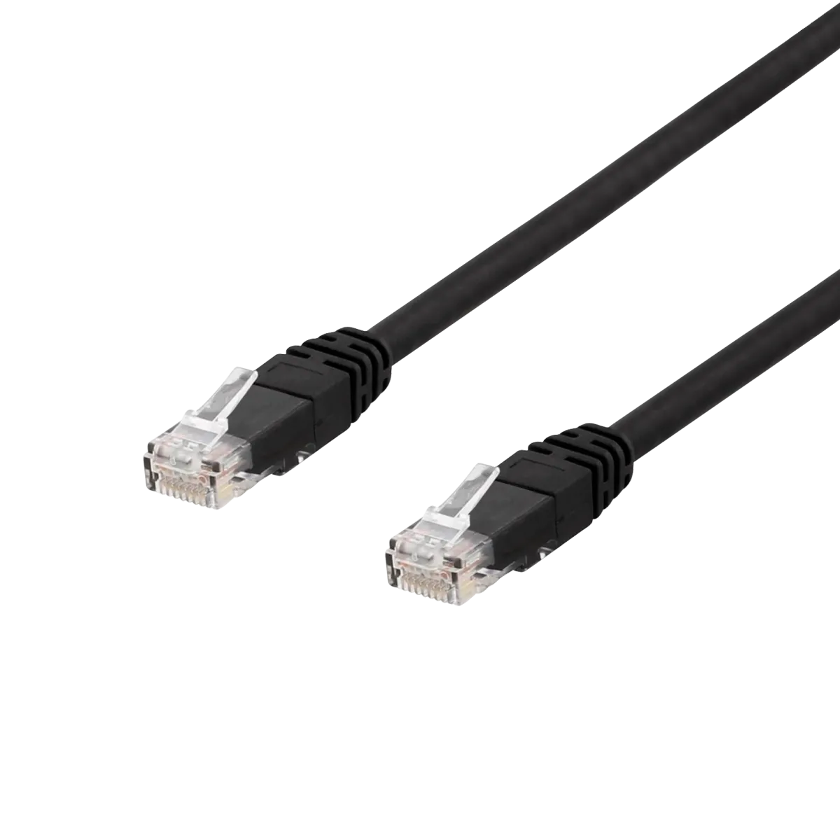Deltaco U/UTP Cat6a Patchcable 2m 500MHz LSZH Black