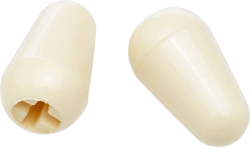 Fender Stratocaster Switch Tips Aged White 2-pack