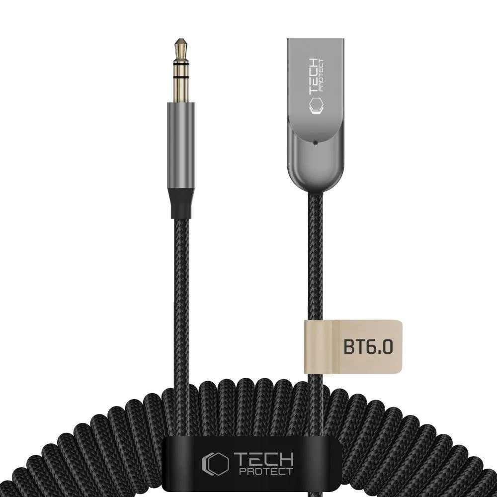 Tech-Protect Ultraboost Audio Adapter Aux Bluetooth 6.0 Grey
