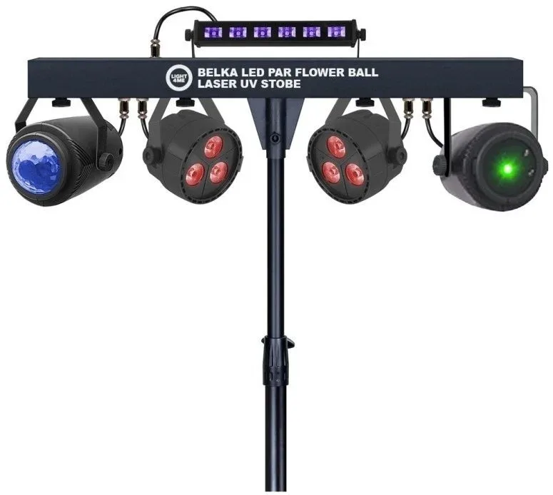 Light4me T-Bar LED Par Flower Ball Laser UV Strobe