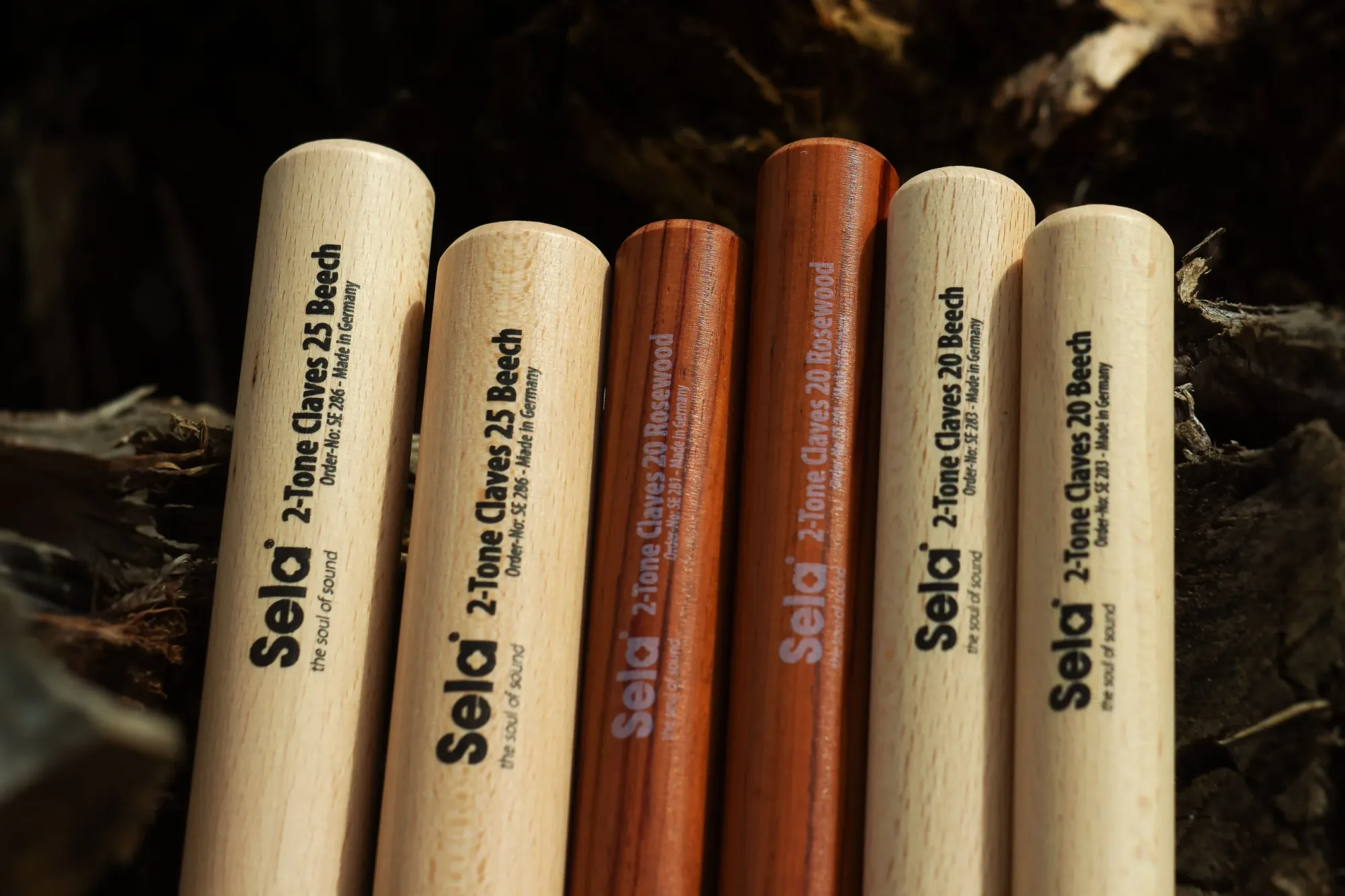 Sela 2-Tone Claves 20 Beech
