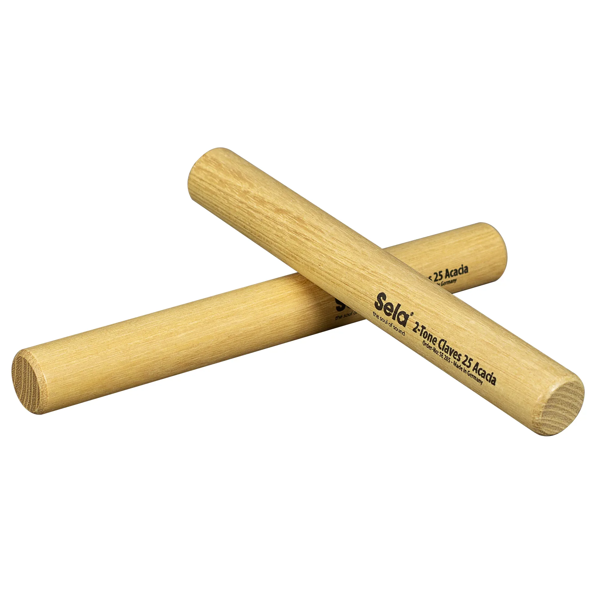 Sela 2-Tone Claves 25 Acacia
