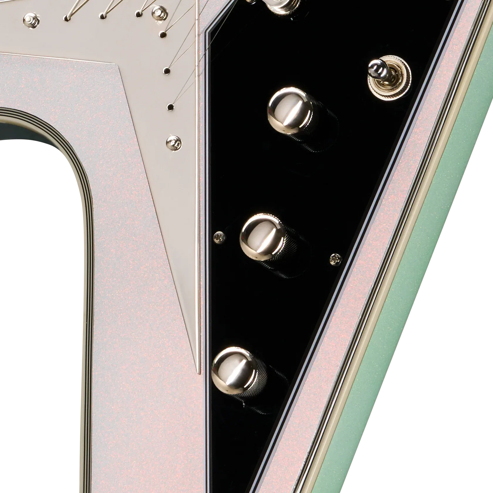Epiphone Futura Flying V Custom Quicksilver Shift