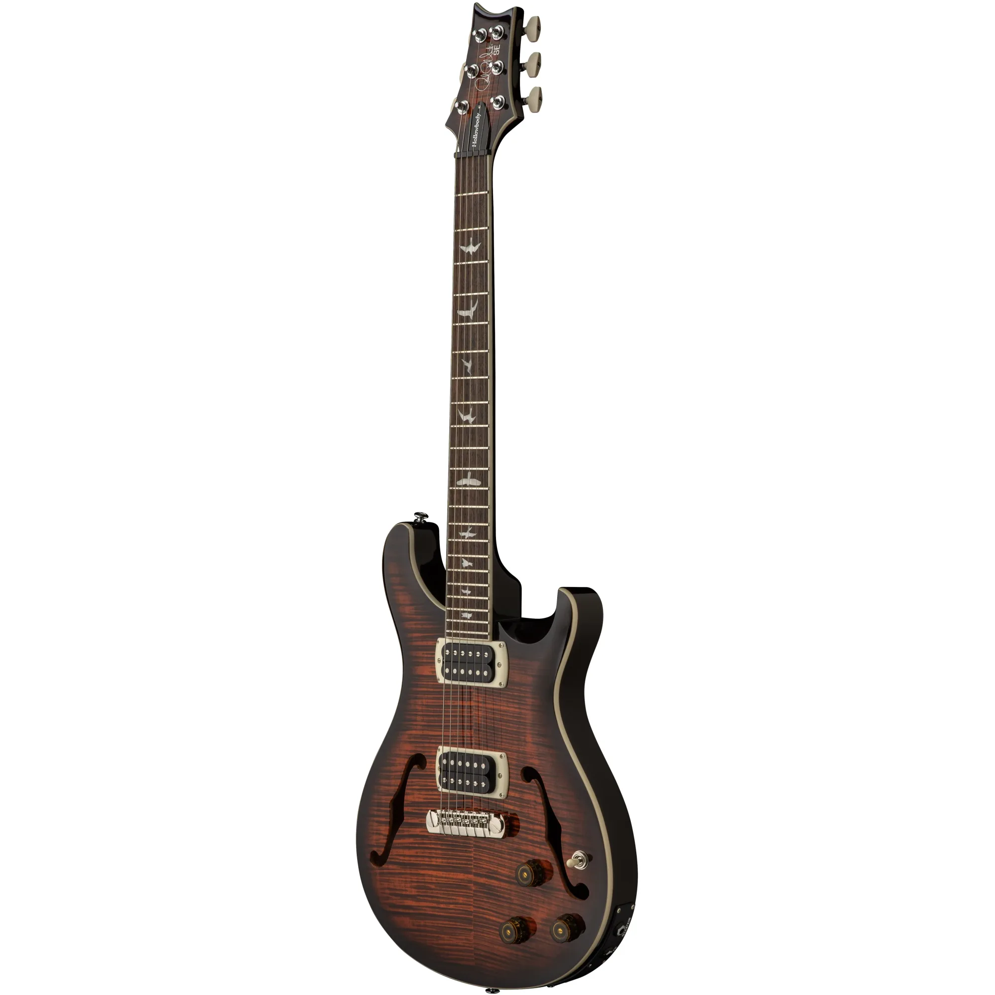 PRS SE Hollowbody 1 Piezo Orange Tiger Smokeburst