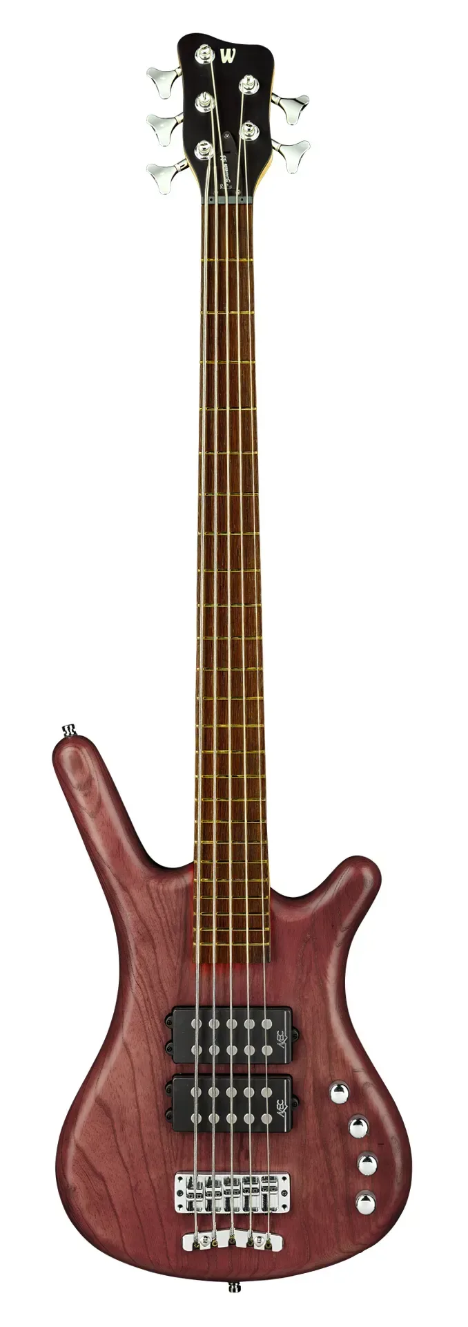 Warwick RockBass Corvette $$ 5-String Burgundy Red Transparent Satin