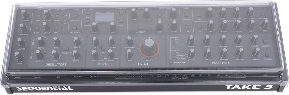 Decksaver Sequential Take 5/Oberheim TEO-5 Desktop Cover