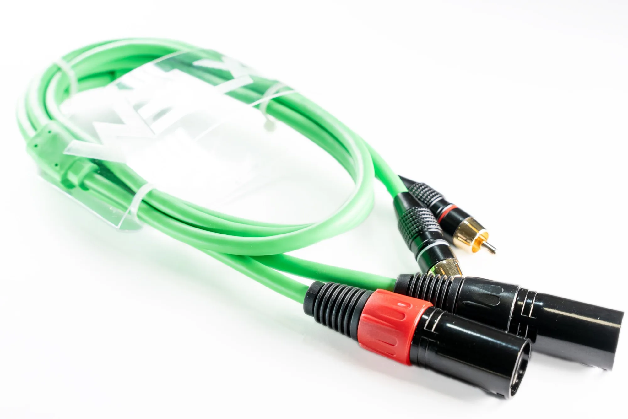 Welx 2xRCA Ma > 2xXLR Ma Green 1.5m