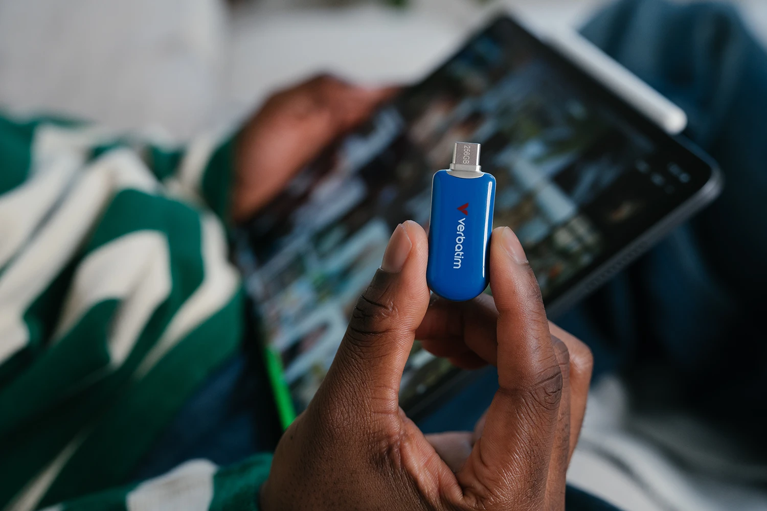 Verbatim Plectra USB-C Flash Drive Blue 64GB