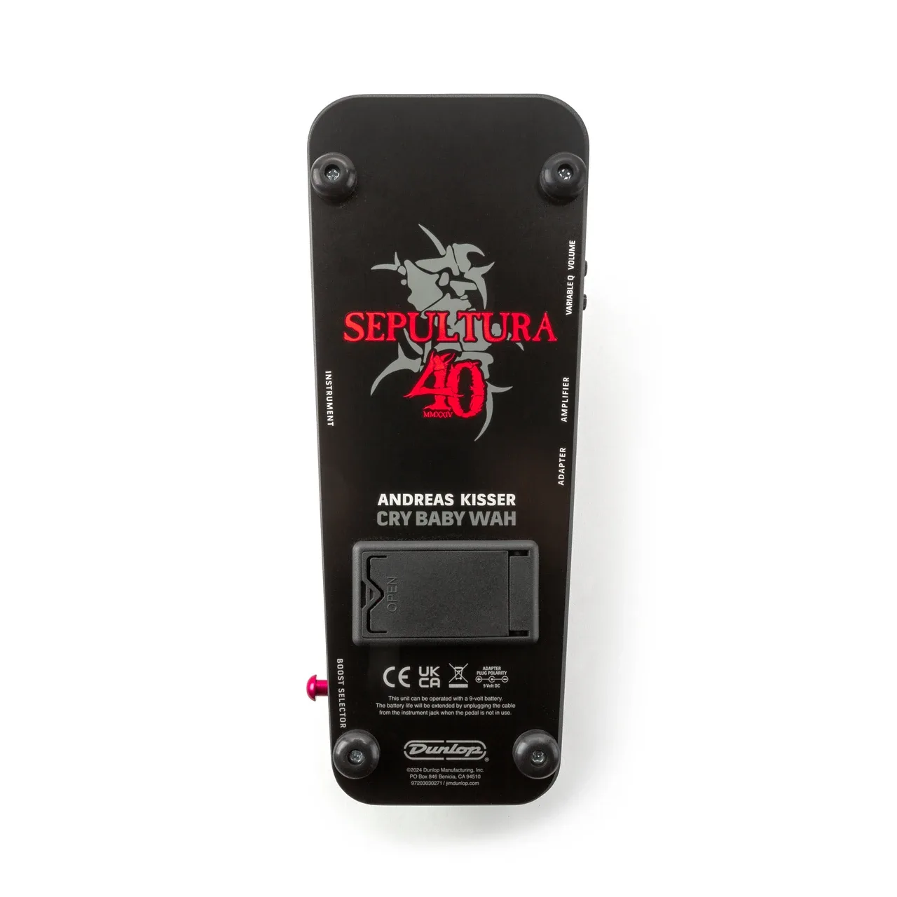 Jim Dunlop AK95MMXXIV 40th Anniversary Sepultura Wah