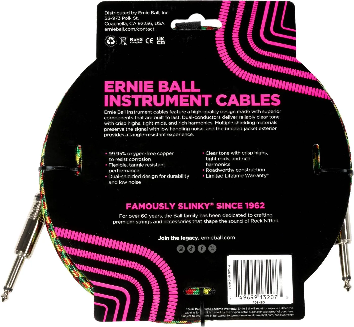 Ernie Ball 6480 Good Vibrations 3 Meter