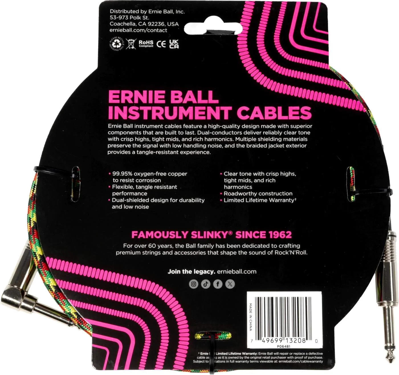 Ernie Ball 6481 Good Vibrations 3 Meter