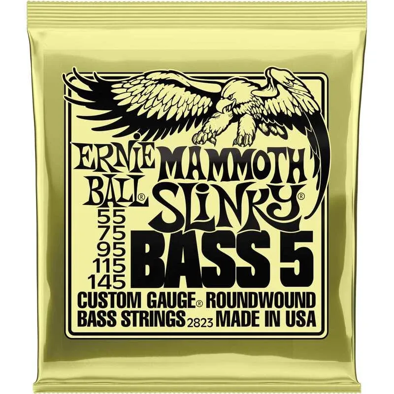 Ernie Ball 2823 5-String Bass Mammoth Slinky Nickel