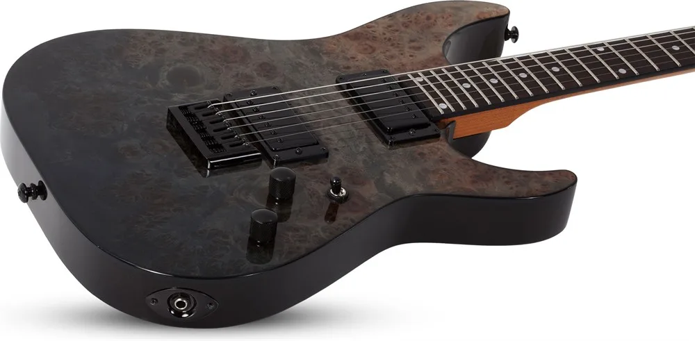 Schecter C-1 Standard Black Fade Burst BURL BFBB