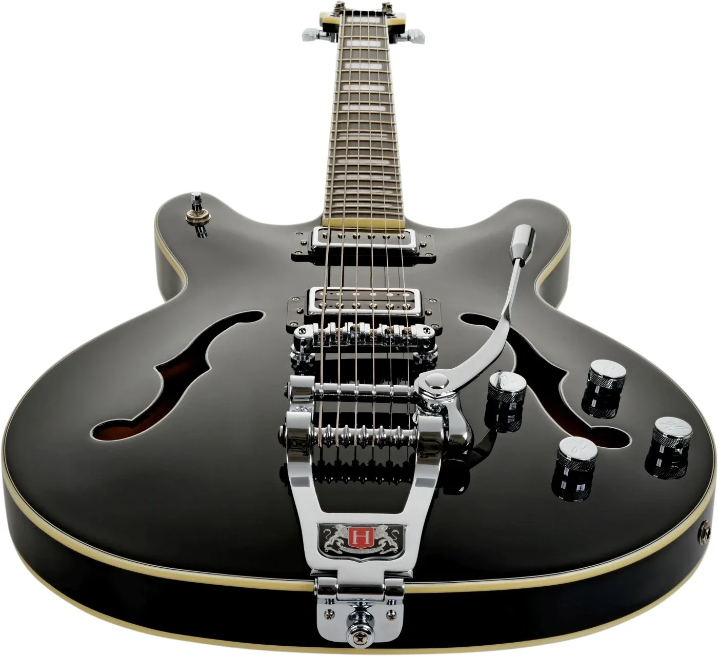 Hagström Tremar Viking Baritone Deluxe Black