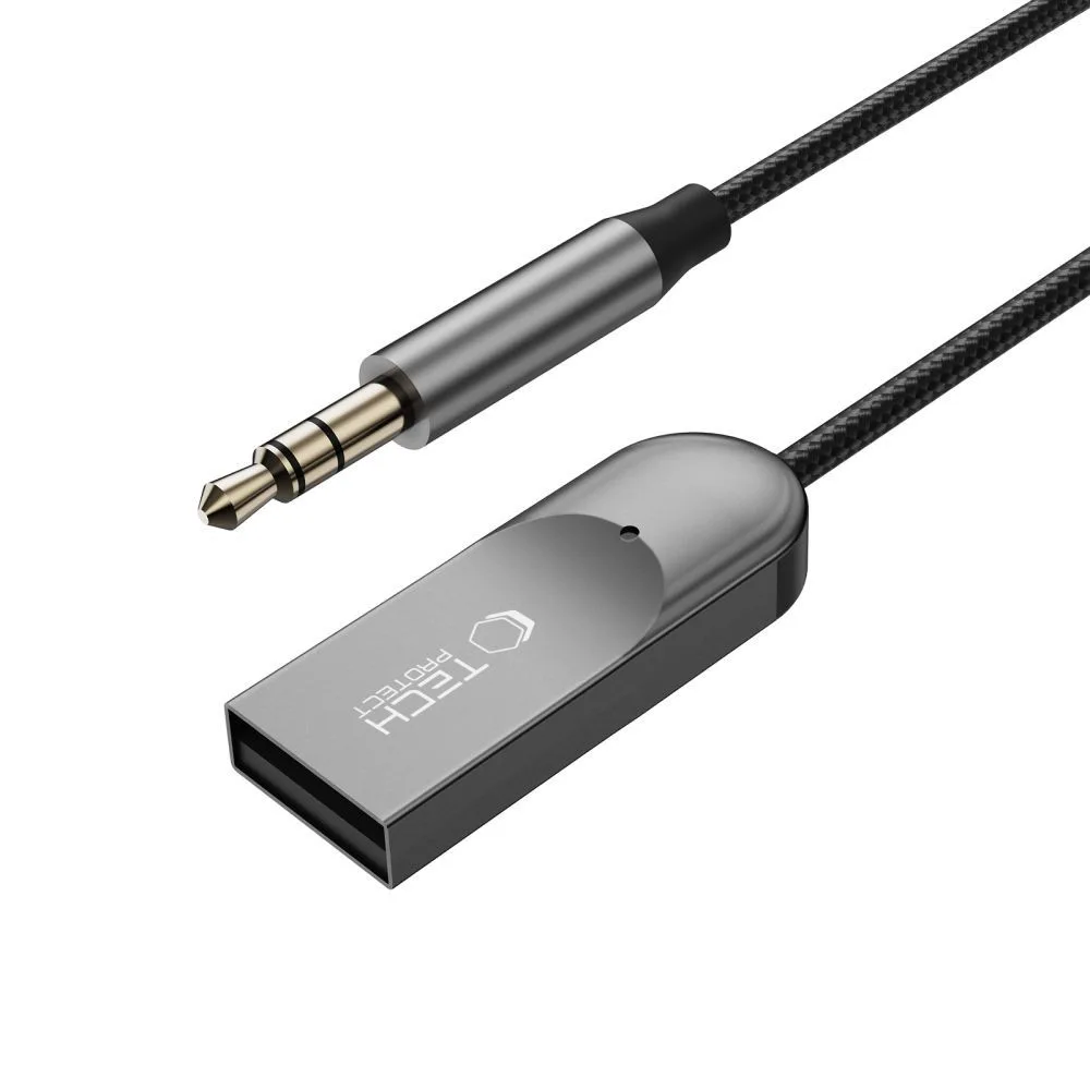 Tech-Protect Ultraboost Audio Adapter Aux Bluetooth 6.0 Grey