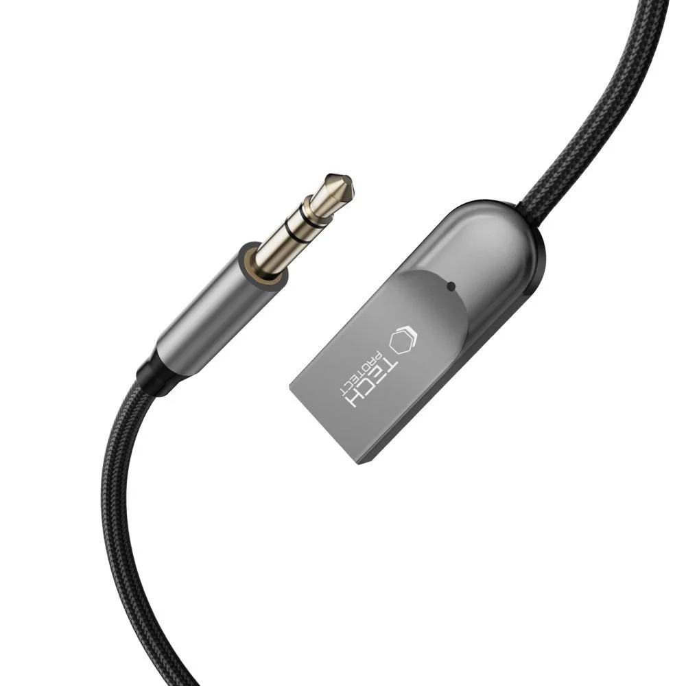Tech-Protect Ultraboost Audio Adapter Aux Bluetooth 6.0 Grey